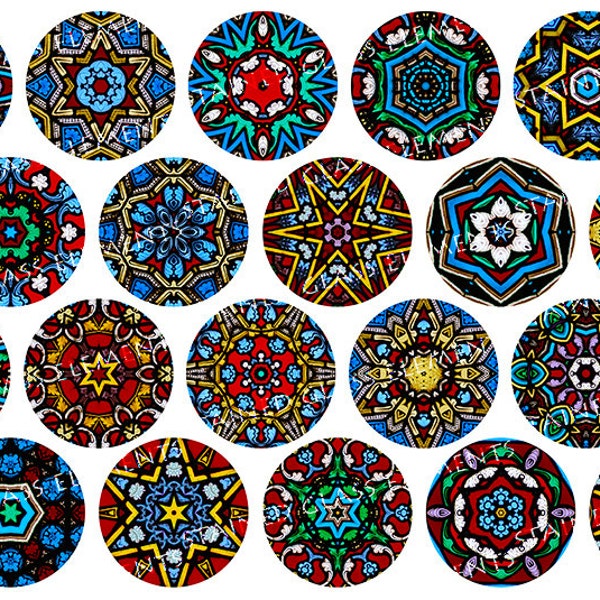 Stained Glass ceramic decals, kaleidoscope ceramic decals, decals sheet, decals for enameling, ceramic decals for pedants, ceramic decals