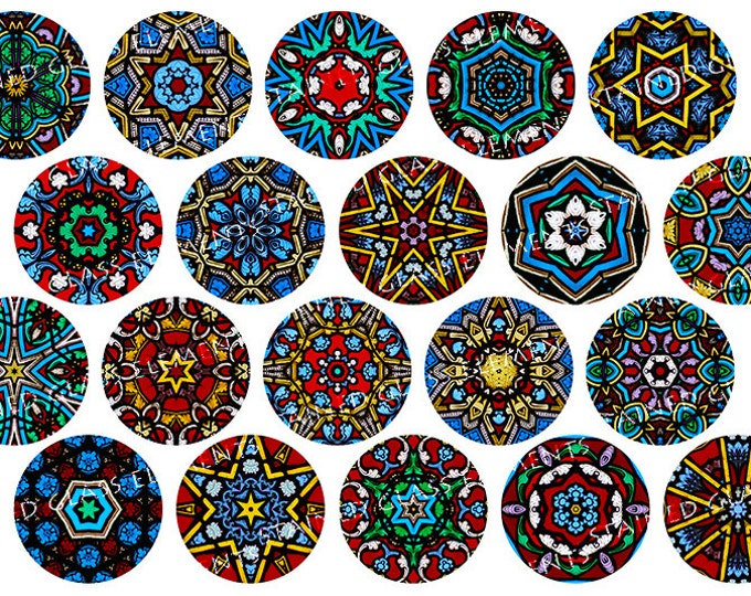 Stained Glass ceramic decals, kaleidoscope ceramic decals, decals sheet, decals for enameling, ceramic decals for pedants, ceramic decals