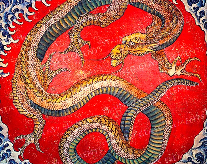 Dragon ceramic decal, Japanese dragon, decals fusible, dragon decal, fusible transfers, decals enamel, ceramic transfer, decal pendant,ドラゴン