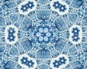 Delftware ceramic transfer, 750-850ºC, fusible transfers, image transfers, decals hot glass, decals for enamelling, kaleidoscope decals, art