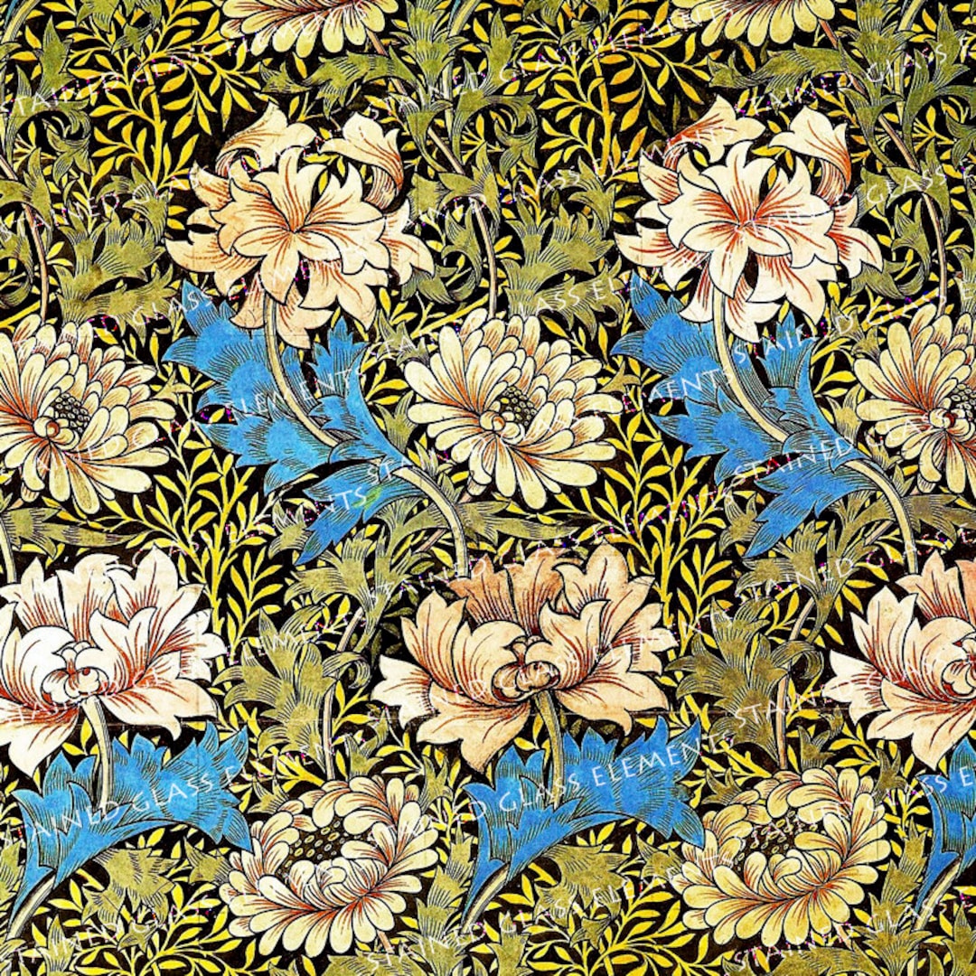 William Morris Ceramic Decal, Fine Art Ceramic Decals, Preraphaelite