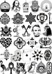 Sepia Ceramic decals, Egypt, Lincoln, Shakespearem key, fusible transfers, decals for beads, image transfer, ceramic decals glass pendants 