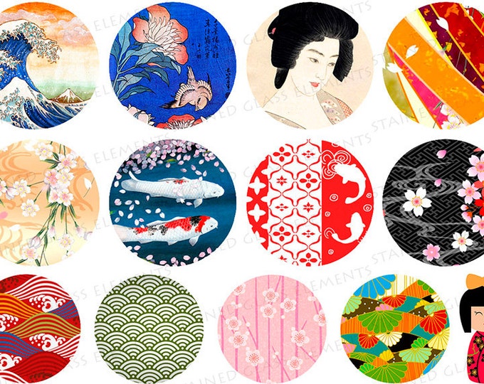 Japan ceramic decals, Japanese ceramic decals, decals sheet, Japan, ceramic decals for pedants, ceramic decal sheet, Geisha decals, Japan