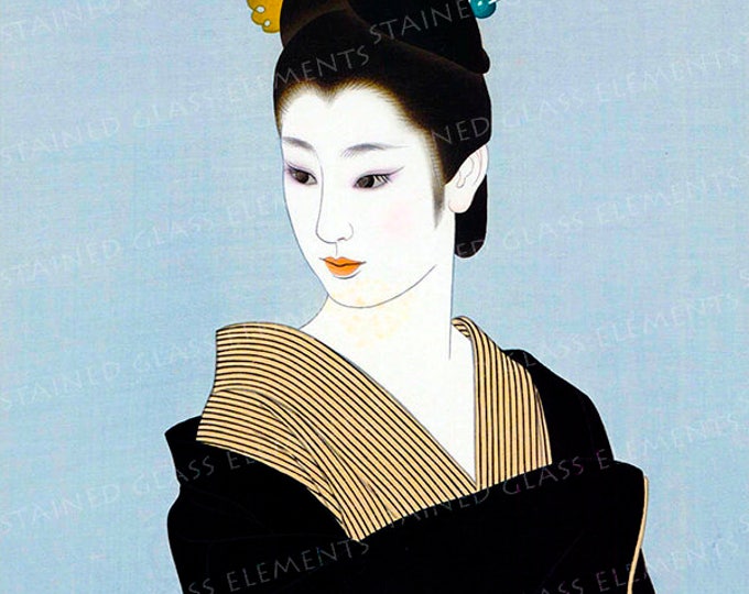 Japan ceramic decals, Japanese ceramic decals, decals sheet, Japan, geisha ceramic decals, ceramic decal sheet, Geisha decals, Japan, geisha
