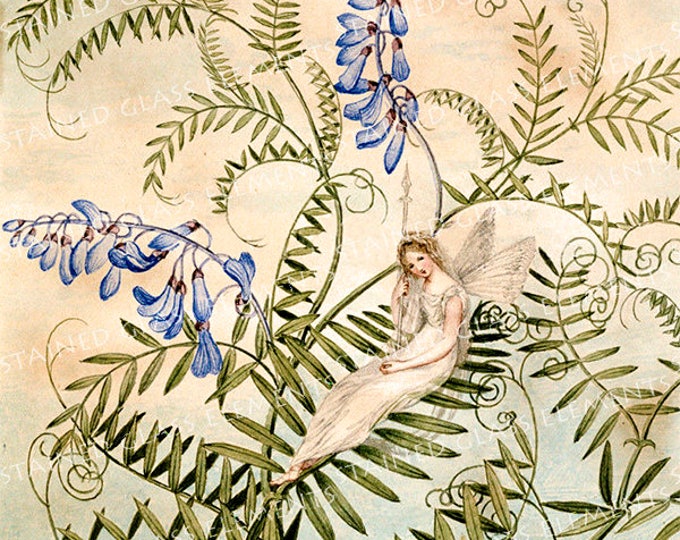 Fairy ceramic decal, fairie ceramic transfer, ceramic transfer, 1400-1562 ºF, fairie decal, 750-850ºC, decals pendants, decals for enameling