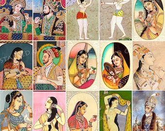 India decals, ceramic decal, mughal decals, decals jewelry, decal enameling, decals ceramics, decals glassfusing, exotic decals, indian girl