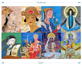 Exotic ceramic decals divine portraits goddess fusible art quality waterslide transfers for ceramics glass fusing enameling and lampwork