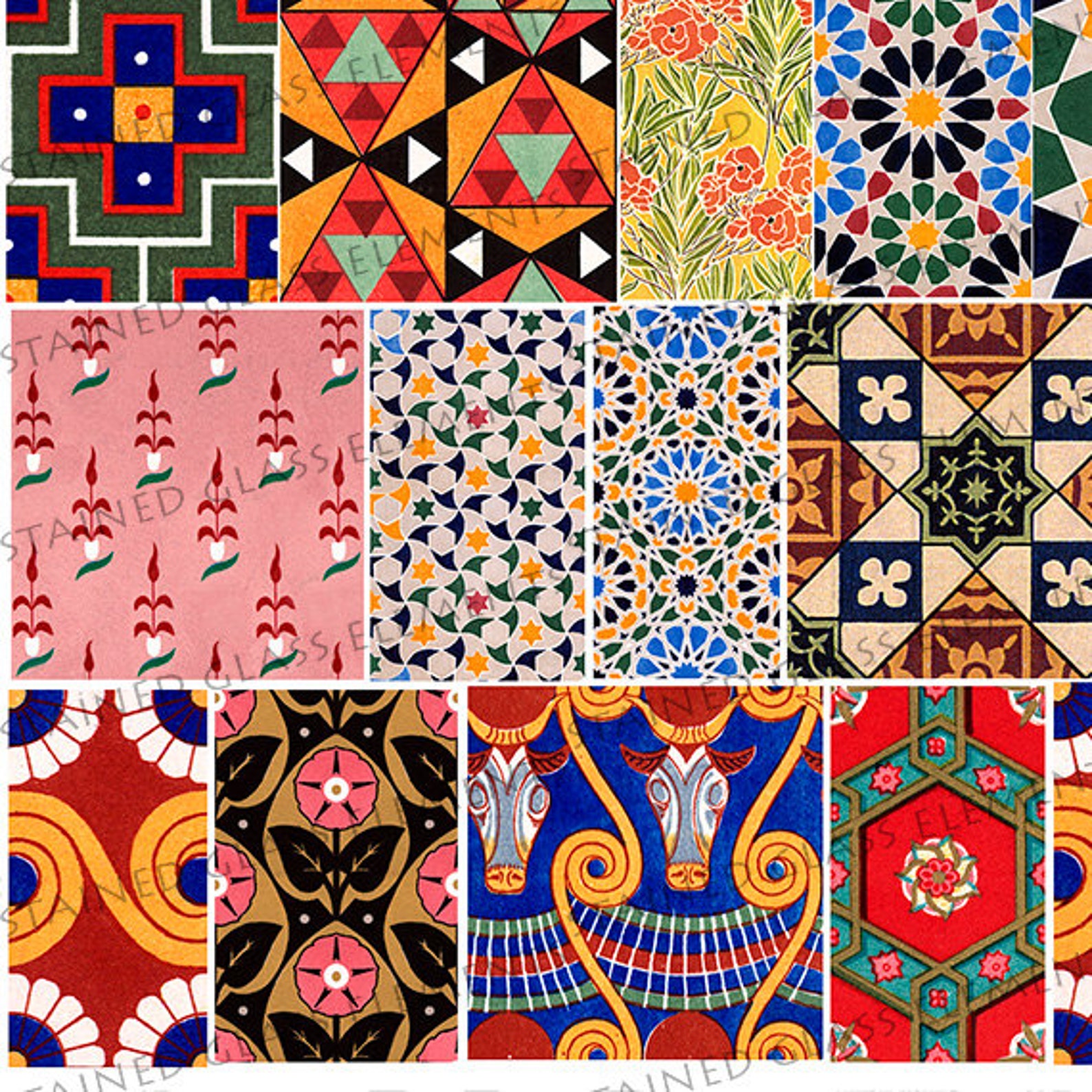 Ceramic Decals Motifs Ornaments Patterns Geometry Ceramic Etsy Canada