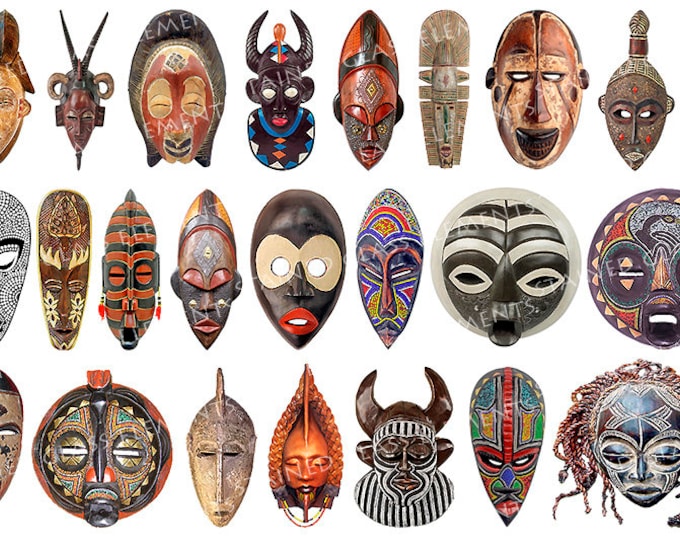 African masks, ceramic decals, masks ceramic transfer, mask, ritual mask, ceremony, jewelry ceramic decals, fusible transfers, マスクセラミックデカール