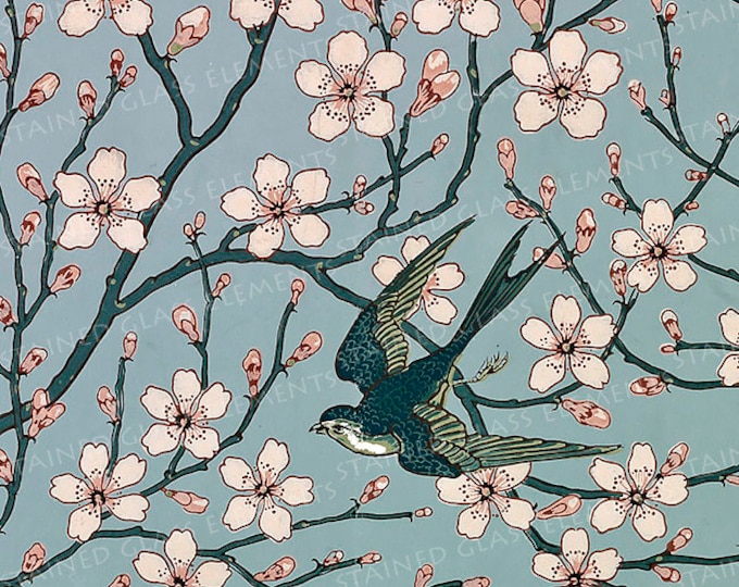 Swallow ceramic decal waterslide transfer for ceramics tiles glassfusing enameling beads and mosaic firing temperature 1400-1562 ºF