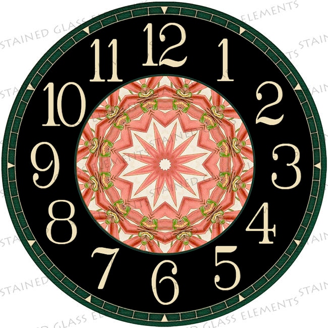 Clock dial ceramic decal, dial fusible transfers, image transfers