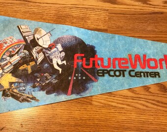 Vintage Disney Epcot Center Flag from 1983