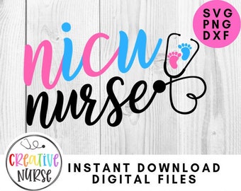 Download Free Nicu Nursenursenurse Svg Filenurse Svgsvg Filenicunicu Etsy for Cricut Explore, Silhouette and other cutting machines.