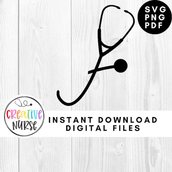 Stethoscope Name Svg Files Etsy