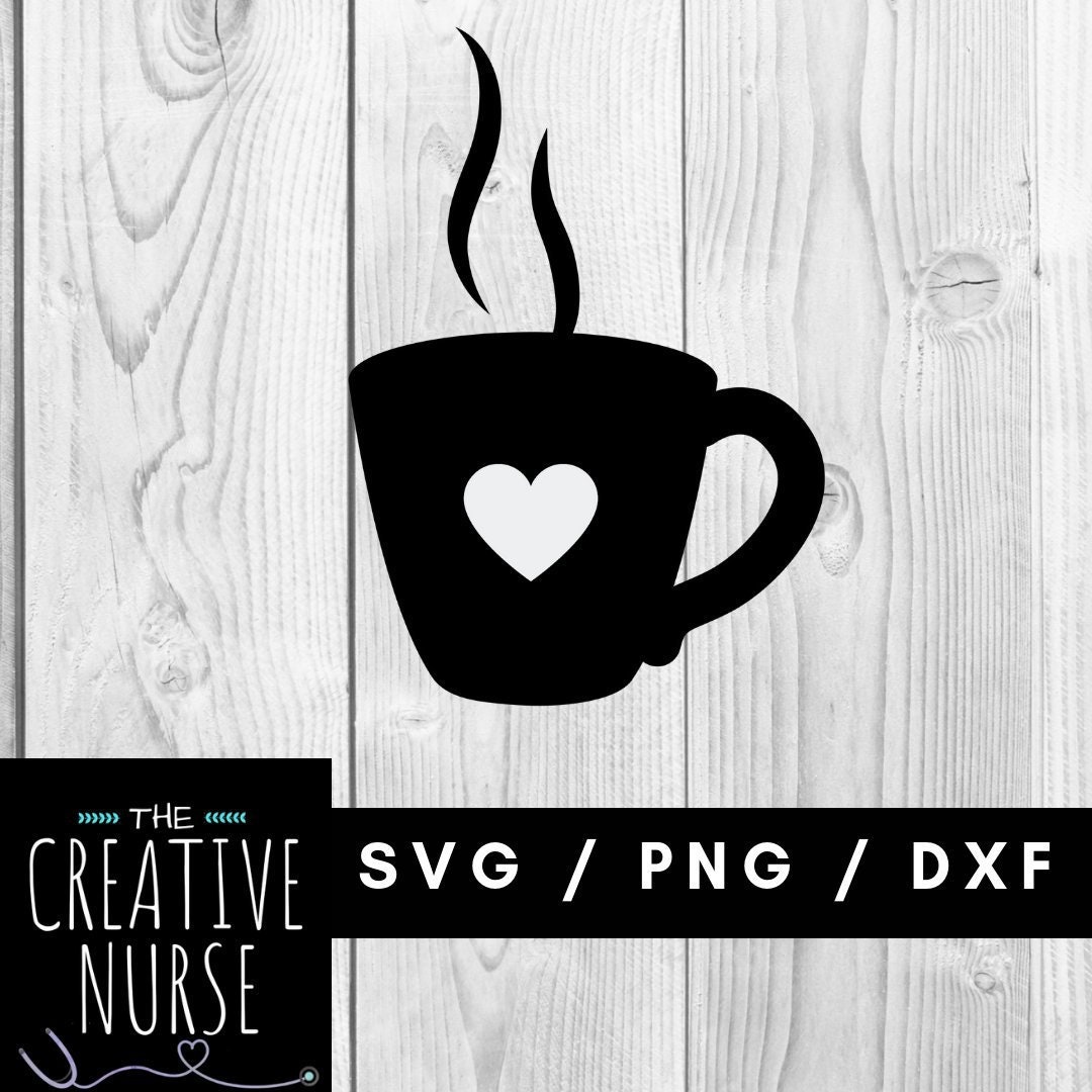 Download Instant Download Cut File Coffee Heart Mug Svg Pdf Png Etsy