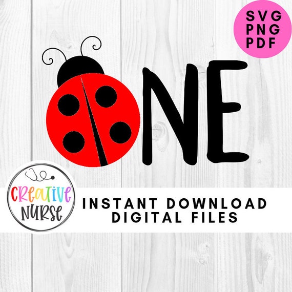 Download Instant Download Cut File Ladybug One First Birthday Svg Etsy