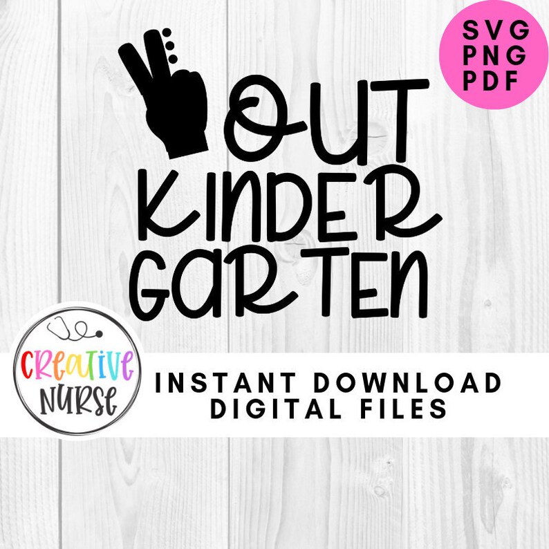 Download Instant Download Cut File Peace Out Kindergarten Svg Pdf Png Cutting Files For Silhouette Or Cricut Clip Art Art Collectibles Kientructhanhdat Com