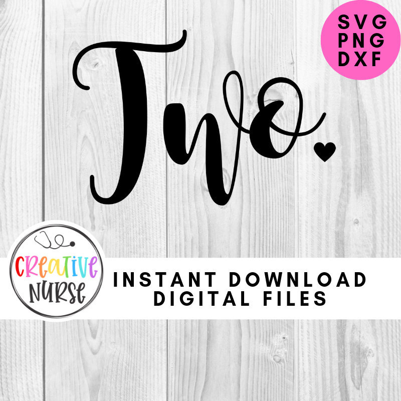 Instant Download Cut File / Birthday SVG / Two Svg / svg pdf | Etsy