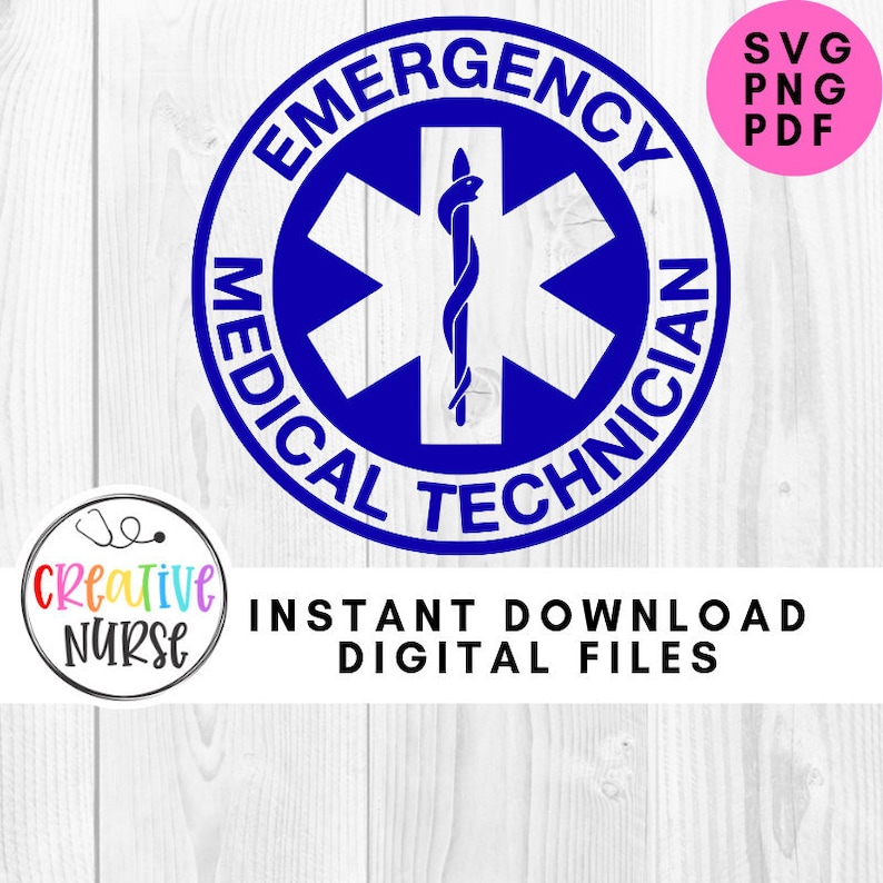 Download Instant Download Cut File Svg Emt Star Of Life Svg Pdf Png Cutting Files For Silhouette Or Cricut Clip Art Art Collectibles Kromasol Com