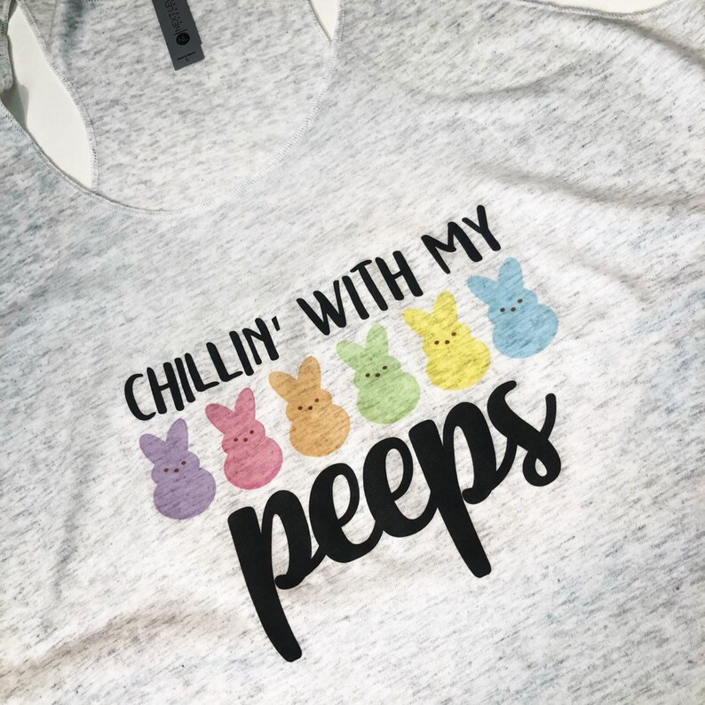 crafts sublimation design transfer paper instant download digital file Easter Chillin/' with my peeps PNG file for printing