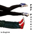 Converse Inspired SIZE Women 6-11 or Men 5-10 US Sneakers Crochet Pattern product logo