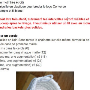 Modèle Converse T39-41 hommes baskets crochetés 画像 3