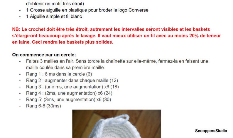 Modèle Converse T39-41 hommes baskets crochetés 画像 3