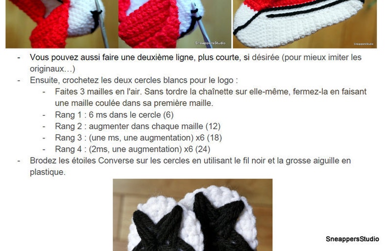 Modèle Converse T39-41 hommes baskets crochetés 画像 4