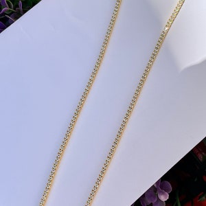 2.0mm Moissanite Tennis Necklace D VVS1 Moissanite Tennis Chain Minimalist Necklace 925/18k 16-24"