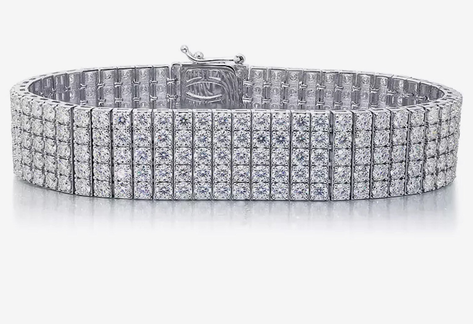 5 Row Diamond Coil Flex Bracelet – Nicole Rose Fine Jewelry