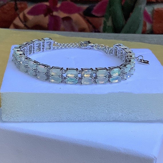 925 Bracelet Natural Opal | Sterling Silver Opal Bracelets - New Natural  Bracelet 925 - Aliexpress
