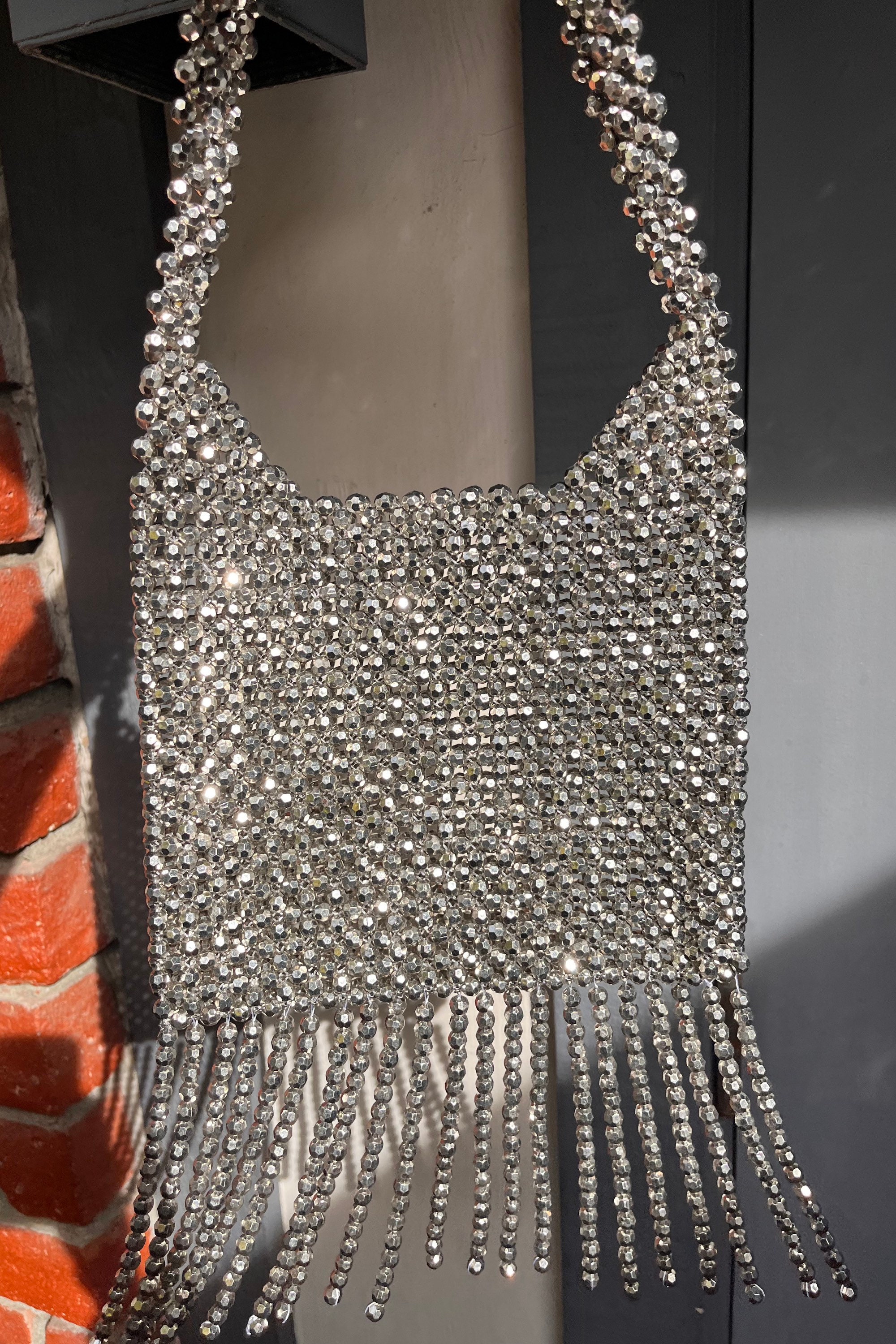  Bling Black Polka Flora RhInestone Shoulder Bag Handbag  Designer inspired : Clothing, Shoes & Jewelry