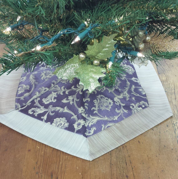 purple halloween tree skirt