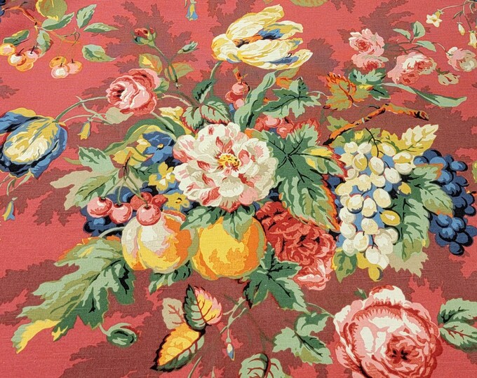 Salep.kaufman Queensland Crimson Fabric by the Yard Etsy