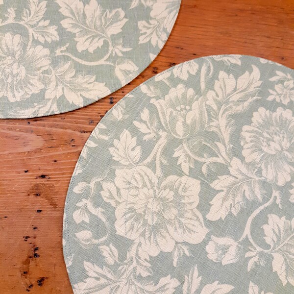 Farmhouse Country Round Placemats Etsy