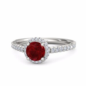 Anel de noivado de diamante rubi, anel de noivado de rubi, anel de rubi de diamante, anel de rubi e diamante, anel de noivado de rubi, anel de rubi exclusivo