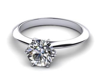 Traditional Engagement Ring, Solitaire Engagement Ring, 0.25ct Diamond Ring, Wedding rings for her, Best solitaire engagement rings, promise