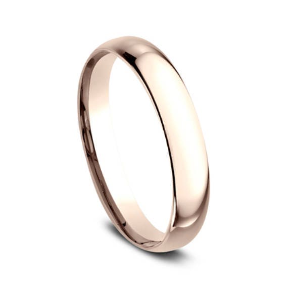 rose gold womens wedding band