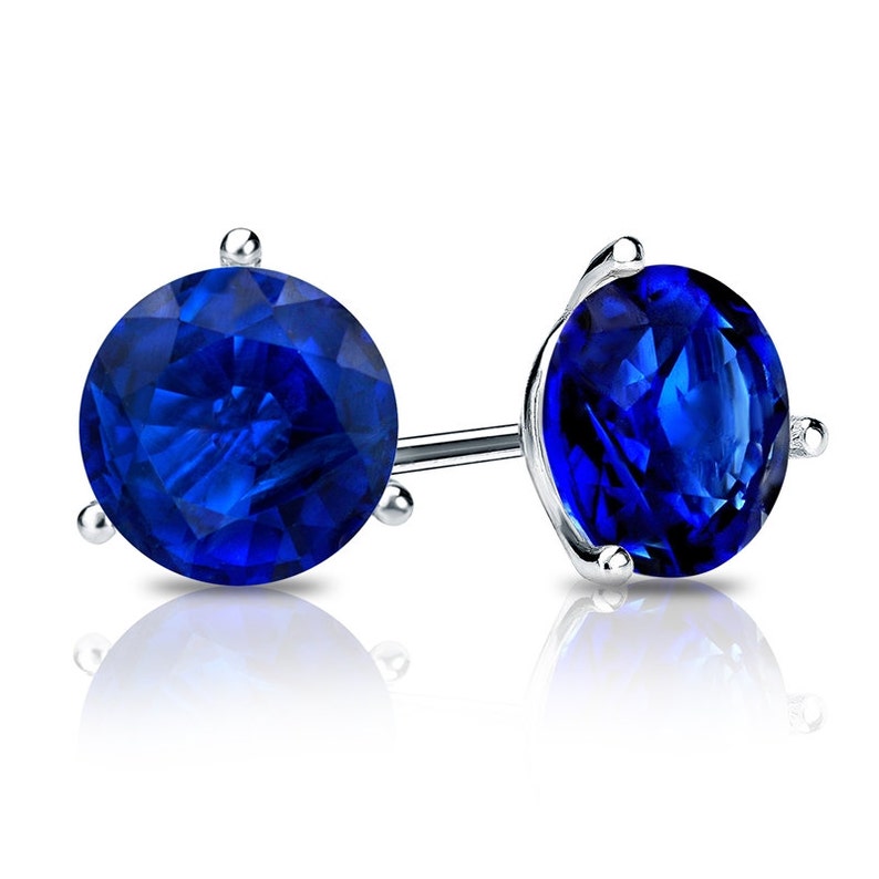 sapphire stud earrings