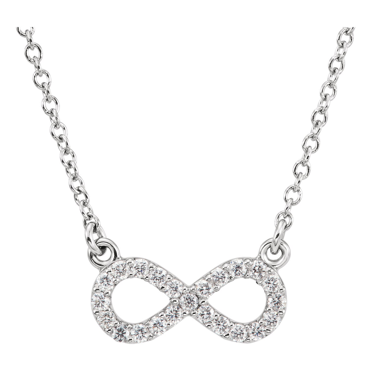 Platinum infinity sale pendant