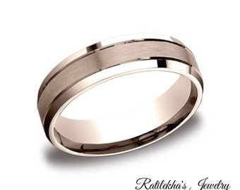 14k Rose Gold Wedding Band