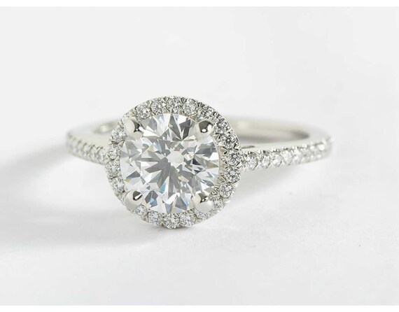 moissanite engagement ring etsy