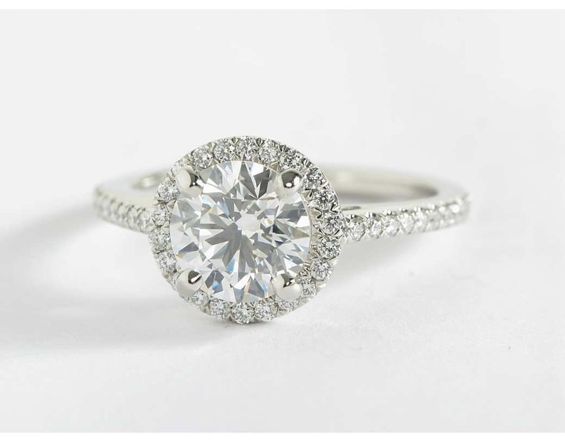 moissanite halo ring moissanite halo ring