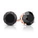 Black onyx stud earrings white gold Clearance