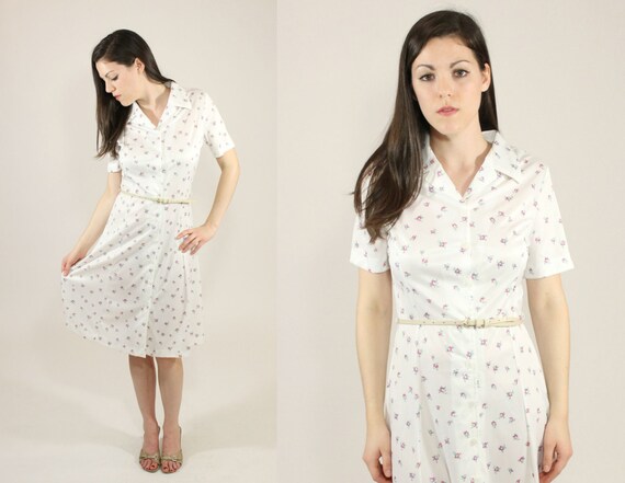 50s button up dress