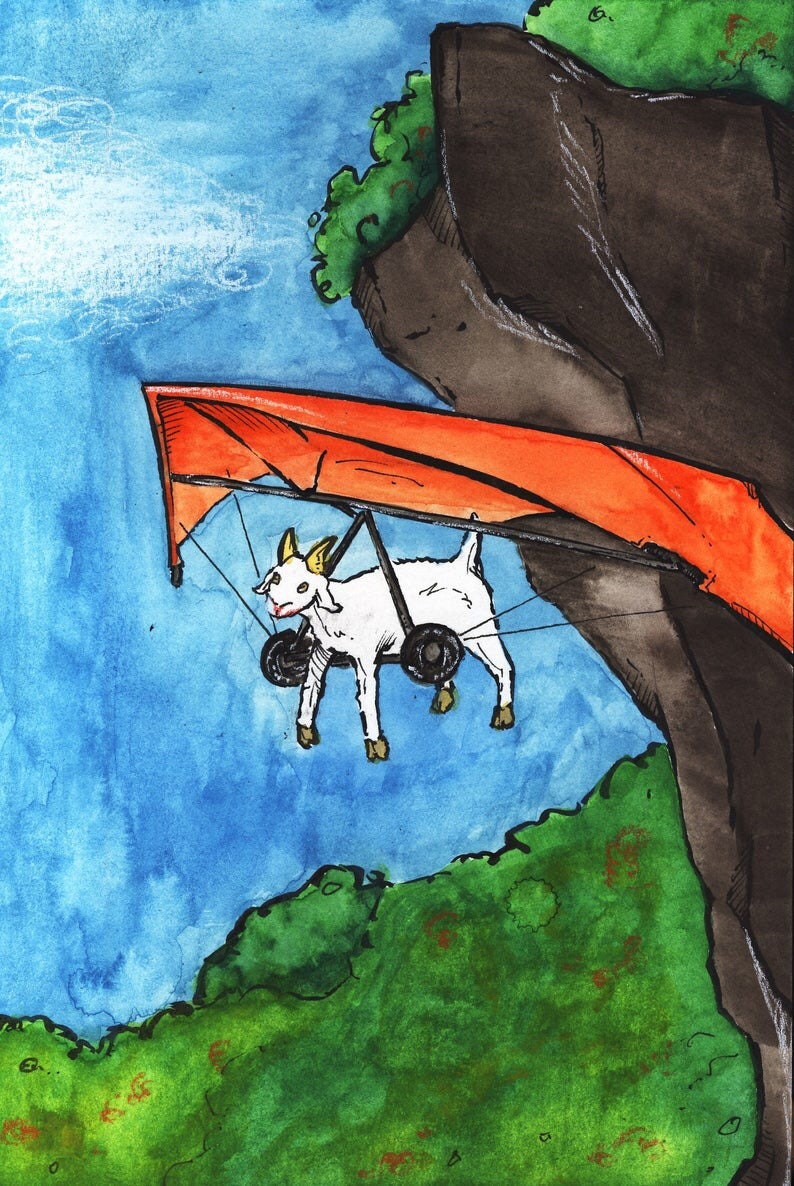 Whatever Floats Your Goat 6x9 Prints Etsy