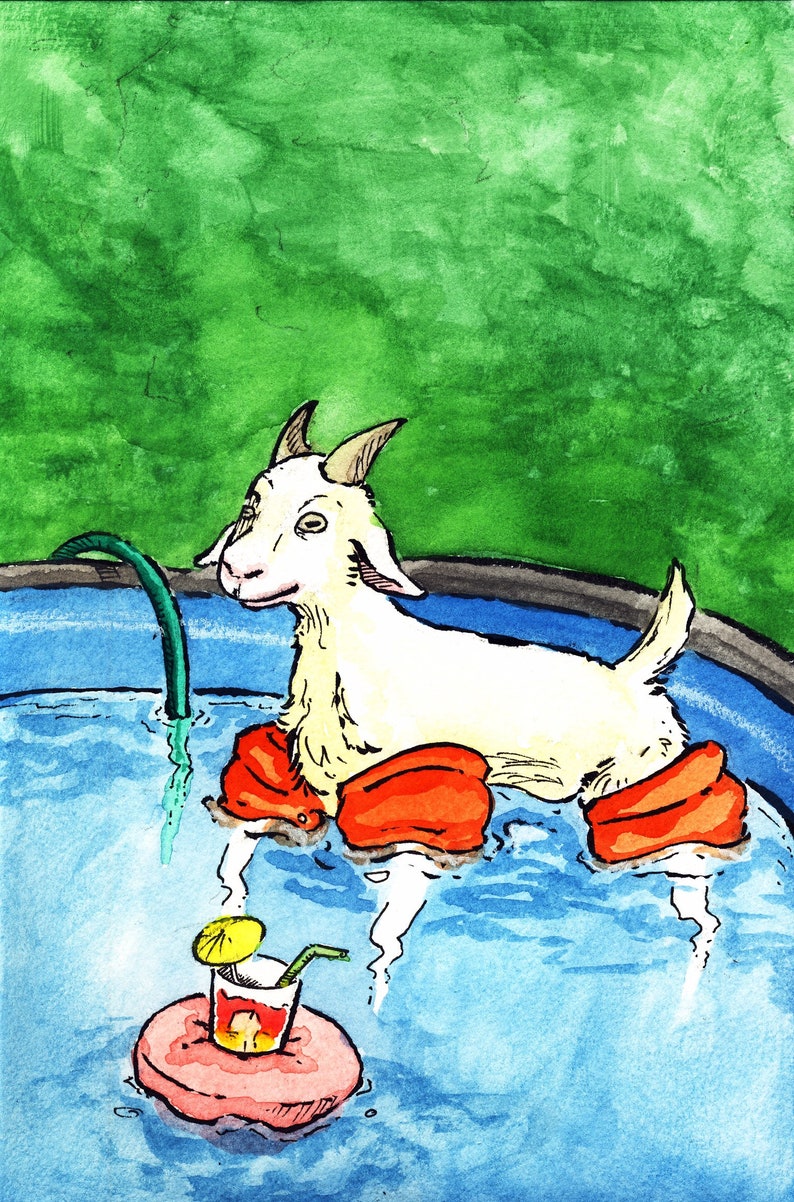 Whatever Floats Your Goat 6x9 Prints Etsy