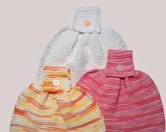 Large Hanging Towel (PATTERN ONLY) ~~ Handmade Knit Kitchen Bath Guest Dish Dishes Cleaning Home Decor Decorative PDF ~~