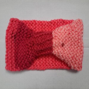 Knitted Ear Warmer ~~ Hand Knitted Ear Warmer Headband Gift for Her Women Knitwear ~~