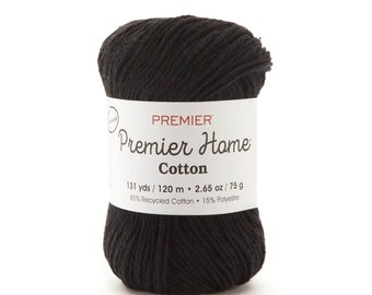 Premier Home Cotton Yarn BLACK (131 Yards)